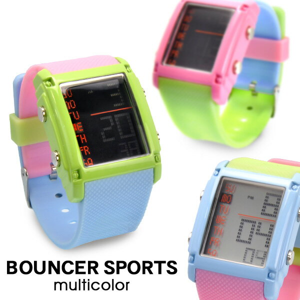 バウンサースポーツマルチカラー/BOUNCER SPROTS multicolor/ボーイズ（メンズ レディース）腕時計【あす楽対応】腕時計のシンシア当店限定販売！バウンサーからマルチカラーBoysタイプ登場！