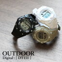 腕時計 アウトドア デジタル DT151 コンパクト ブラッ...