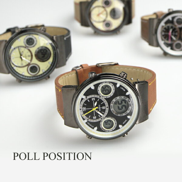 【poll position クアドロ ウォッチ】メンズ腕時計腕時計のシンシア