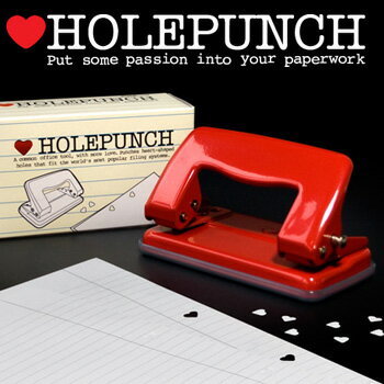 【SUCK UK】 Heart Hole punch ハート型ホールパンチ 2穴パンチ 輸入雑貨 腕時計とおもしろ雑貨のシンシア