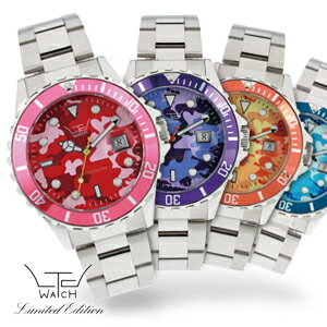 LTD watch Stainless Steel POP CAMO modelメンズ腕時計 カモフラージュ（迷彩柄）世界限定ウォッチ