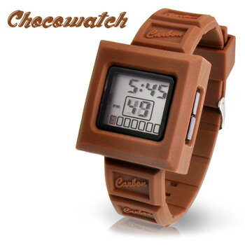CARBON Chocolatewatch/チョコレートウォッチ シリコン腕時計 レディース腕時計 おもしろグッズ/ギフト【あす楽対応】腕時計とおもしろ雑貨のシンシアチョコレートみたいなとっても可愛い腕時計♪おもしろ雑貨/おもしろグッズ/ギフト