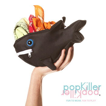 popkiller(ポップキラー） CREATURE POUCH/クリーチャーポーチ【メール便OK】腕時計とおもしろ雑貨のシンシアLAで人気のユニークデザインお魚ポーチ！