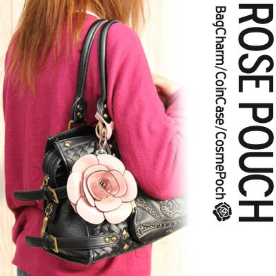 ROSE POUCH/ローズポーチ バッグチャーム・コインケース・キーケース【メール便OK】腕時計とおもしろ雑貨のシンシア