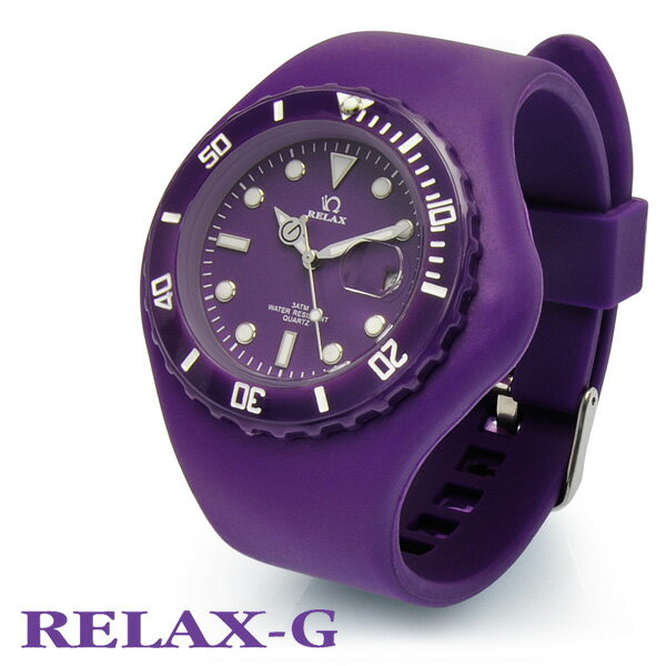 リラックス ジー/RELAX-G メンズ レディース シリコン 腕時計 ダイバーTYPE 腕時計のシンシアメンズ腕時計レディース腕時計 ペアにもオススメ★組合せ81通り！着せ替えもかわいいシリコンベルトの腕時計