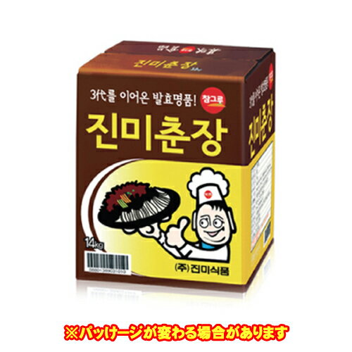 【眞味】チュンジャン(韓国チャジャン麺の黒味噌）14kg ジンミ韓国、韓国料理、韓国食品、韓国調味料、ヤンニョム、チュンジャン