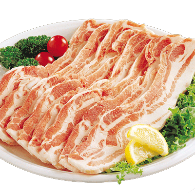 豚皮付バラ肉1kg（冷凍）（デンマーク産）【冷凍便おすすめ】韓国、韓国食品、韓国料理、肉、食料品