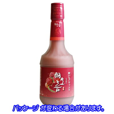 【ヘオルム】野いちごマッコリ　375ml/韓国食品/韓国酒/伝統酒/韓国お土産/韓国食品/韓国食材/韓国料理/酒/お酒/韓国酒/韓国お酒/マッコリ/韓国マッコリ