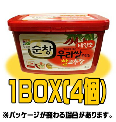 『スンチャン』コチュジャン　3kg（■BOX　4入）　＜韓国調味料・韓国味噌・韓国みそ＞...:sinnara:10007599