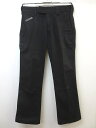 ディッキーズ Dickies SHIPS JET BLUE シップスジェットブルー 千鳥切替 チノパン ワークパンツ 1 黒 メンズ 【中古】【ベクトル 古着】 170409 ベクトル 新都リユース