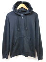 ユニクロ UNIQLO 綿ポリ混 薄手 スウェット ジップアップ パーカ S ブラック 春秋 メンズ 【中古】【ベクトル 古着】 170609 ベクトル 新都リユース