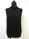 ユニクロ UNIQLO コットン ノースリーブニットセーター L 黒 春夏 レディース 【中古】【ベクトル 古着】 170808 ベクトル 新都リユース