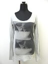 アンディウォーホル バイ ヒステリックグラマー ANDY WARHOL by HYSTERIC GLAMOUR フォトプリント 長袖 カットソー Tシャツ F グレー 春秋 レディース 【中古】【ベクトル 古着】 170904 ベクトル 新都リユース