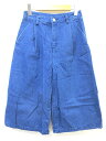ジーユー GU デニム ガウチョパンツ スカンツ S レディース 【中古】【ベクトル 古着】 170918 ベクトル 新都リユース