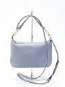 【中古】 フルラ FURLA シュリンクレザー 2way クロスボディ ショルダーバッグ ハンドバッグ ライトブルー系 レディース 【ベクトル 古着】 190606