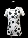 ユニクロ UNIQLO UT ディズニー ミッキー プリント 半袖Tシャツ カットソー 白 S C5 レディース 【中古】【ベクトル 古着】 170808 ベクトル 新都リユース