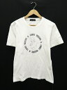 LOUIS VERSUS ルイバーサス ロゴ ラインストーン 半袖 カットソー Tシャツ 白 ホワイト M レディース 【中古】【ベクトル 古着】 170614 ベクトル 新都リユース