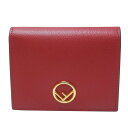 フェンディ FENDI エフイズフェンディ 二つ折り財布 8M0387 レッド【中古】【あす楽対応_東海】【コンビニ受取対応商品】
