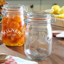 KILNER(キルナー)ROUND CLIPTOP JAR 1L(ラウンドクリップトップジャー)(保存 瓶 サラダ ピクルス ジャム ソース メイソンジャー おしゃれ)