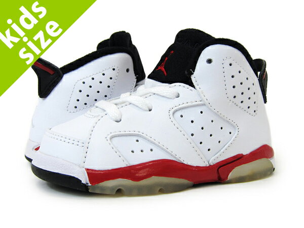 【ベビー サイズ】【10cm-16cm】NIKE AIR JORDAN 6 TD【桜木花道】ナイキ エアージョーダン6 BLACK/WHITE