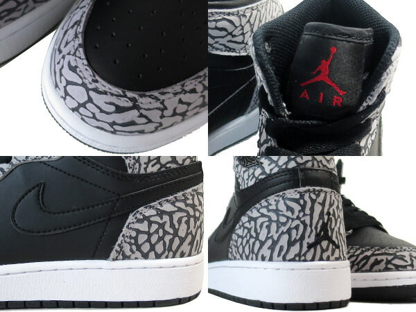 【NIKE ナイキ】【AIR JORDAN エア ジョーダン】レディース 靴 スニーカー 838850-013【大人気の女の子サイズ♪】 NIKE AIR JORDAN 1 RETRO HIGH BG ナイキ エア ジョーダン 1 レトロ ハイ BG BLACK/GYM RED/CEMENT/ANTHRACITE/WHITE