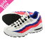 【大人気の女の子サイズ♪】 NIKE AIR MAX 95 GS ナイキ エア マックス 95 GS WHITE/ULTRA MARINE/SOLAR RED 905348-103