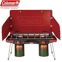 COLEMAN コールマン 2019SS パワーハウス LP ツーバーナー ストーブ II (キャンプ用品 バーナー） (red)：2000021950の画像