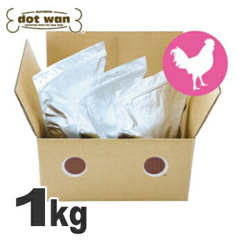【ドッグフード 国産】ドットわん 鶏ごはん 1kg袋 (チワワ 小型犬 無添加 フード)...:skipdog:10001284