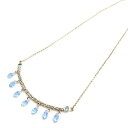 ブルートパーズ&Swarovski ネックレス SV【天然石】auktn【YDKG-kj】【RCP】
