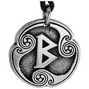【中古】【輸入品・未使用】ピューターBeorc Berkanan Norse Viking Rune of Rebirthペンダントネックレス