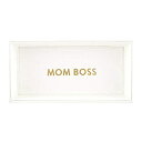 【中古】【輸入品・未使用】White Mom Boss フェイクレザー バレットトレイ 10インチ