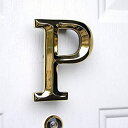 【中古】【輸入品・未使用】Michael Healy Designs MHMP1 Polished Brass Letter P Monogram Door Knocker