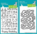 【中古】【輸入品・未使用】Lawn Fawn Party Animal Clear Stamp and Die Set - Includes One Each of LF893 (Stamp) & LF894 (Die) - Bundle Of 2 by Lawn Fawn