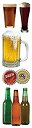 【中古】【輸入品・未使用】Paper House Productions STEM-0015E 3D Cardstock Stickers%カンマ% Beer%カンマ% 2-Inch%カンマ% 3-Pack ..