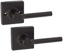 【中古】【輸入品・未使用】Schlage j10-brw-col Brentwood PassageドアレバーSet with Decorativeコルトントリム、マットブラック