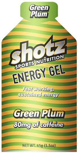 【メール便可】Shotz Energy Gel Green Plum ショッツ エナジージェル(カーボショッツ) グリーンプラム（カフェイン80mg入り) 【トレイルランニング 対象商品】 【代引不可】【SBZcou1208】
