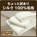 『訳あり価格』NEW シルク100%毛布 シルク毛布 ハーフサイズ(100×140cm)【5】