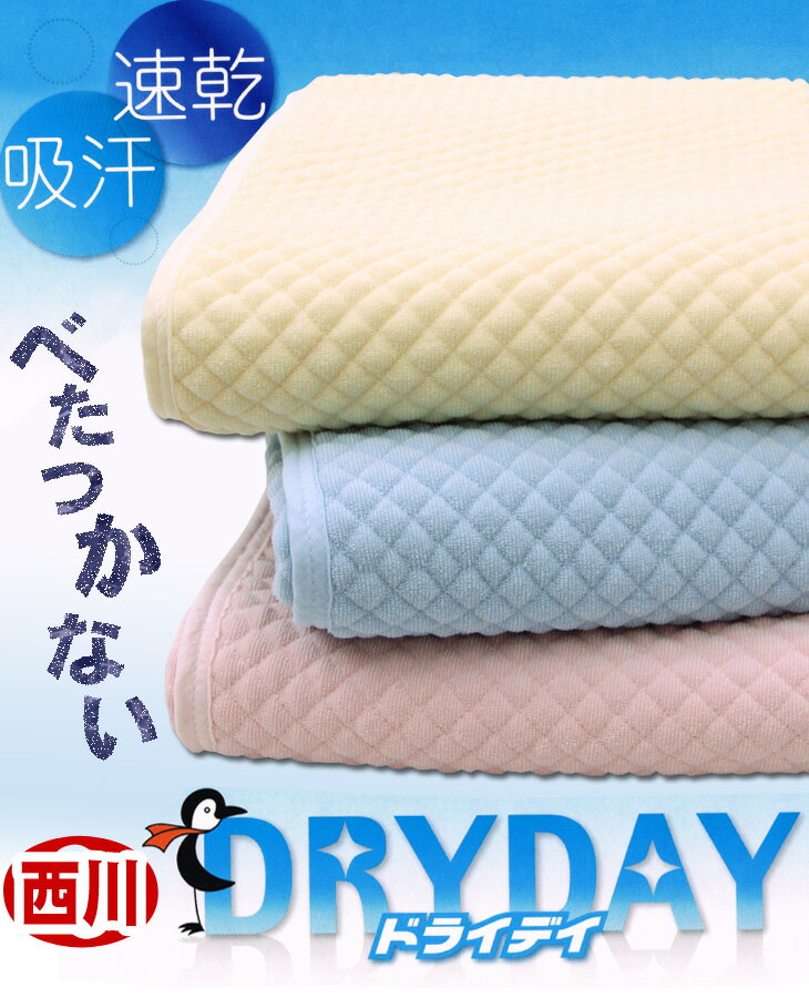 西川　吸汗速乾　ドライデイ　( DRYDAY )　敷きパッド　セミダブルサイズ　　【敷きパット・シンカ—パイル・しっかり密度】【SBZcou1208】