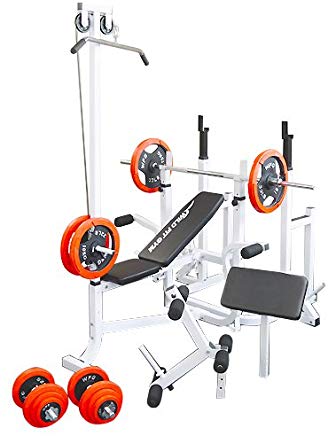 ベンチプレス マルチトレーニングジムセット 赤ラバー100kg Wild ホエイ ワイルドフィット トレーニングマシン 自宅 送料無料 腹筋 Slim バーベル ラック スクワット 格闘技用品 Fit 大胸筋 Fit Gym 筋トレ初心者向き すぐにはじめられるお得なセット 登場