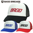 ショッピングバス メッシュキャップ BASS BRIGADE バスブリゲード SMTH01 キャップ BB Motion BRGD Logo Trucker Hat バスフィッシング デプス バス釣り アウトドア