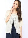 【SALE/50%OFF】Samansa Mos2 レースニットカーディガン サマンサモスモス ニット【RBA_S】【RBA_E】