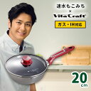 速水もこみち×VitaCraft ウォックパン 20cm ガラス蓋セット 【ポイント10倍/送料無料/在庫有/あす楽】【RCP】【p0701】