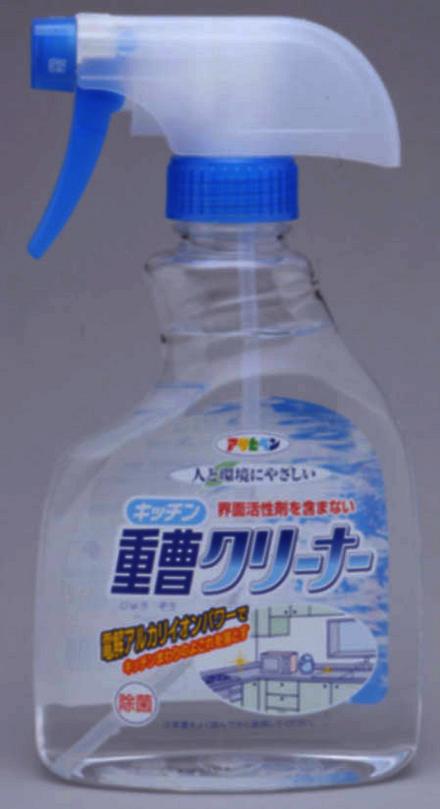 キッチン重曹クリーナーハンドスプレー[400ml]【ポイント10倍】10P17Aug12界面活性剤を含まない！人と環境にやさしい♪