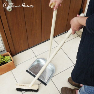CleanHouseウッドブルームダストパンほうきちりとりセットクリーンハウスA010