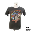 【4/9 20:00-4/16 10:59 ポイント5倍!】 デザインTシャツ BUNNY RABBIT The Police ザ・ポリス ビンテージ風 UK ロック バンド フェス 黒 ブラック