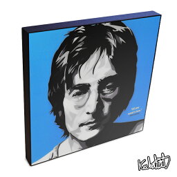 ポップアートフレーム John Lennon　ジョン・レノン KEETATAT SITTHIKET アートパネル インテリア 雑貨 店舗 内装 玄関 おしゃれ <strong>ポスター</strong> 絵 イラスト 壁掛け <strong>ビートルズ</strong> THE BEATLES ロック 伝説 レジェンド スター 音楽