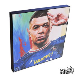 ポップアートフレーム Kylian Mbappe2 <strong>キリアン・エムバペ</strong>2 KEETATAT SITTHIKET アートパネル インテリア 雑貨 店舗 内装 玄関 おしゃれ ポスター 絵 イラスト 壁掛け サッカー選手 フォワード パリ・サンジェルマンFC フランス代表 スポーツ選手