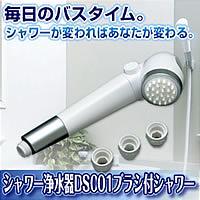 【代引料無料】シャワー浄水器　DS001ブラシ付シャワー