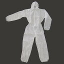 不織布ツナギ服1枚入(60枚) まとめ買いで大変お買い得です! 使い捨てつなぎ服 白衣 作業服 作業着 保護服 防護服 フード付 クリーンウェア M〜3L 激安 最安値