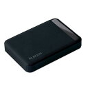 エレコム HDD ポータブルハードディスク 2TB SeeQVault対応 USB3.0 テレビ録画 かんたん接続ガイド付き 静音ファンレス設計 ブラック ELP-QEN2020UBK